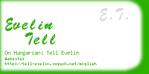 evelin tell business card